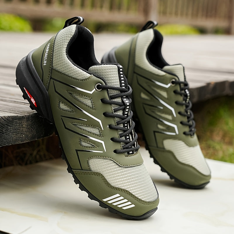 MAINALUN Men's All-Terrain Outdoor Sneakers - Anti-Slip Traction