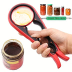 1pc 4-in-1 Multi-Purpose Can Opener with Non-Slip Grip - Perfect for Beer Bottles and Home Kitchen Use