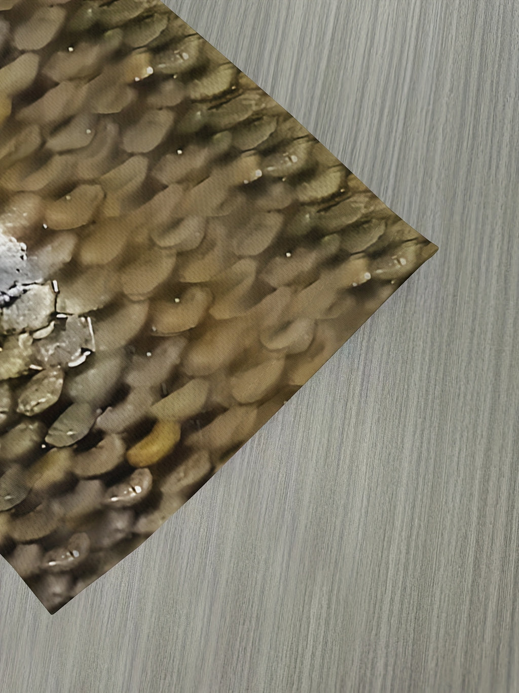 Men's 3D Fish Graphic T-Shirt - Black with Golden & White Fish