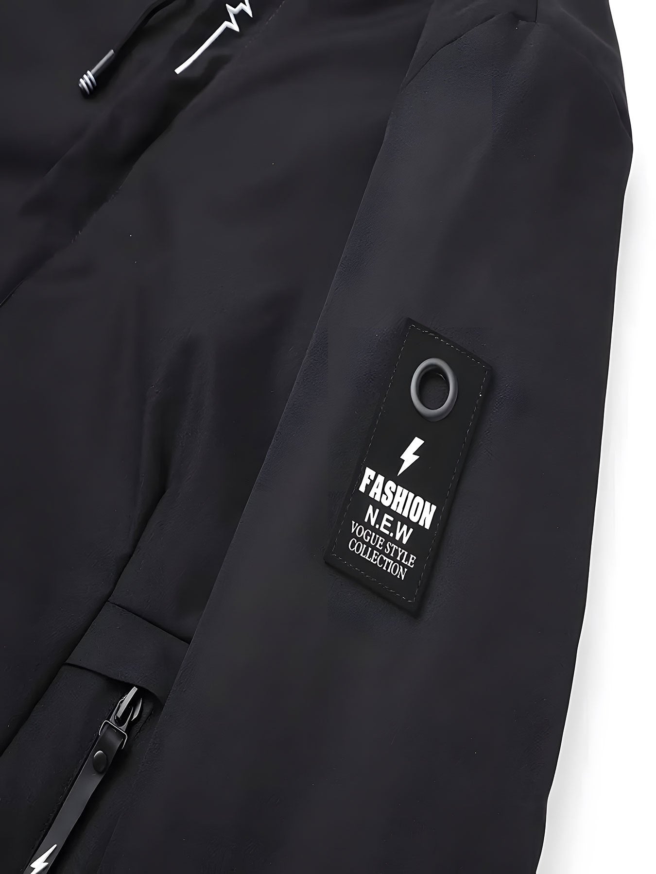 Men's K-Way Hooded Jacket - Lightweight Spring Autumn Outerwear