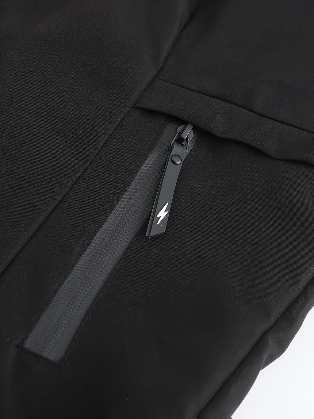 Men's Trendy Sporty Hooded Jacket - Geometric Pattern Bomber