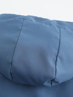 Men's Trendy Sporty Hooded Jacket - Geometric Pattern Bomber