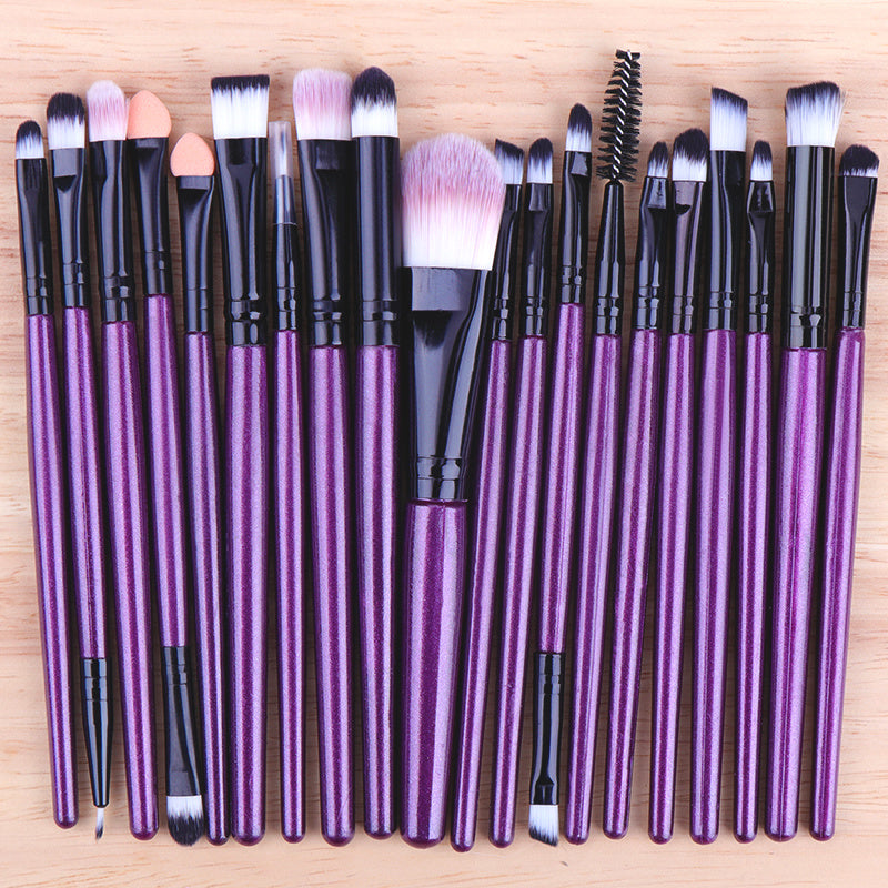 20-Piece Professional Eye Makeup Brush Set - Perfect for Creating Flawless Looks! - The Superior Findings Depot