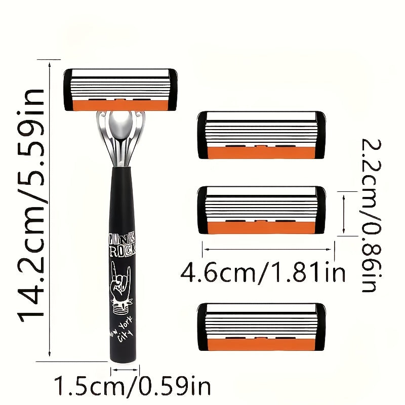 Two Handles + 60 Quality Progressive Blade Attachments for Facial Cleansing Tools, Suitable for Both Men And Women, Classic Manual Safety Razors. - The Superior Findings Depot