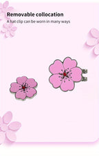 Caiton Magnetic Rose Flower Golf Hat Clip - Anti-Rust Durable