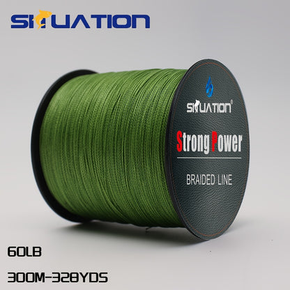 300/500M 4-Strand Multifilament PE Braided Fishing Line - I-Super Strong Anti-abrasion, Smooth Long Casting, 328/546YDS, 10/20/30/40/80LB (4.54/9.07/13.61/18.21/18.94/G36) Abashisekeli