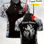 Customizable Golf Polo Shirt - Personalized Name & Team Logo