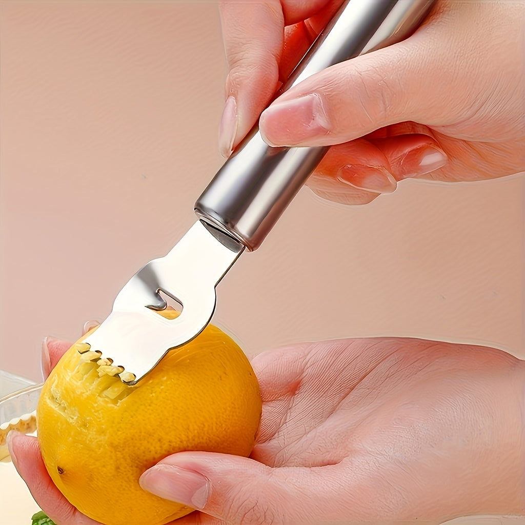 Customizable Engraved Stainless Steel Kitchen Tool Set - Lemon Zester & Juicer
