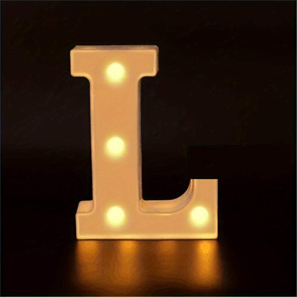 Charming 16cm LED Alphabet & Number Night Lights - Battery-Powered, Warm White Glow for Cozy Home Ambiance, Weddings, Birthdays, Christmas Decor - High-Quality, Easy to Install, Lights for Decoration - The Superior Findings Depot