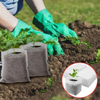 100pcs Biodegradable Seed Nursery Bags, Non-Woven Plants Grow Bags, Fabric Seedling Pots Plants Pouch, Home Garden Supply, Seedling Plant Nursery Bags For Soil Transplant Pouches Agricultural Production Supply 8.0x10.01cm - The Superior Findings Depot