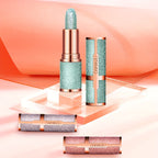 Rose Smoky Glitter Lipstick - Shimmering Pink Glossy Lipstick with Metallic Finish, Long-Lasting for All Light Beige Types, Perfect for Parties & Special Occasions, Party Makeup, Starry Sky Design, Metallic Finish - The Superior Findings Depot