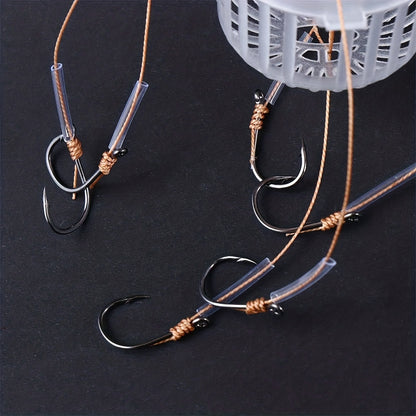 1pc High-Index Plastic Fishing Hooks Explosion Baits Cage Sea Box Hook Monsters - Six Strong Carbon Steel, Durable Plastics Carp Spherical Tackle Tools with Corrosion-Resistant Iron Construction for Smooth Catching Experience