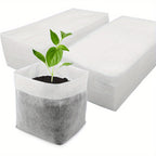 100pcs Biodegradable Seed Nursery Bags, Non-Woven Plants Grow Bags, Fabric Seedling Pots Plants Pouch, Home Garden Supply, Seedling Plant Nursery Bags For Soil Transplant Pouches Agricultural Production Supply 8.0x10.01cm - The Superior Findings Depot