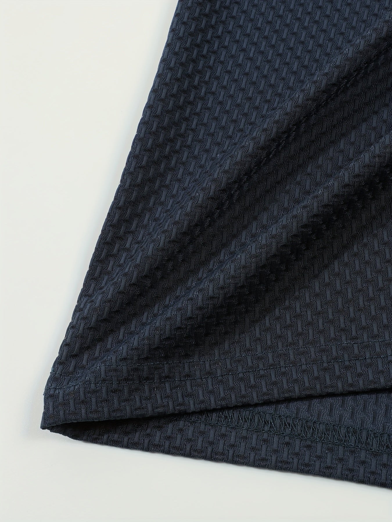 Men's Casual Golf Business Polo Shirt - Large Size Geometric Pattern