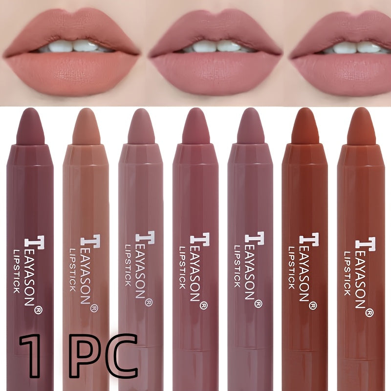 1PC Sexy Matte Lipstick Waterproof Long Lasting Color Rendering Non-stick Velvet Lips Liner Pencil Woman Makeup Cosmetics Valentine's Day Gifts - The Superior Findings Depot