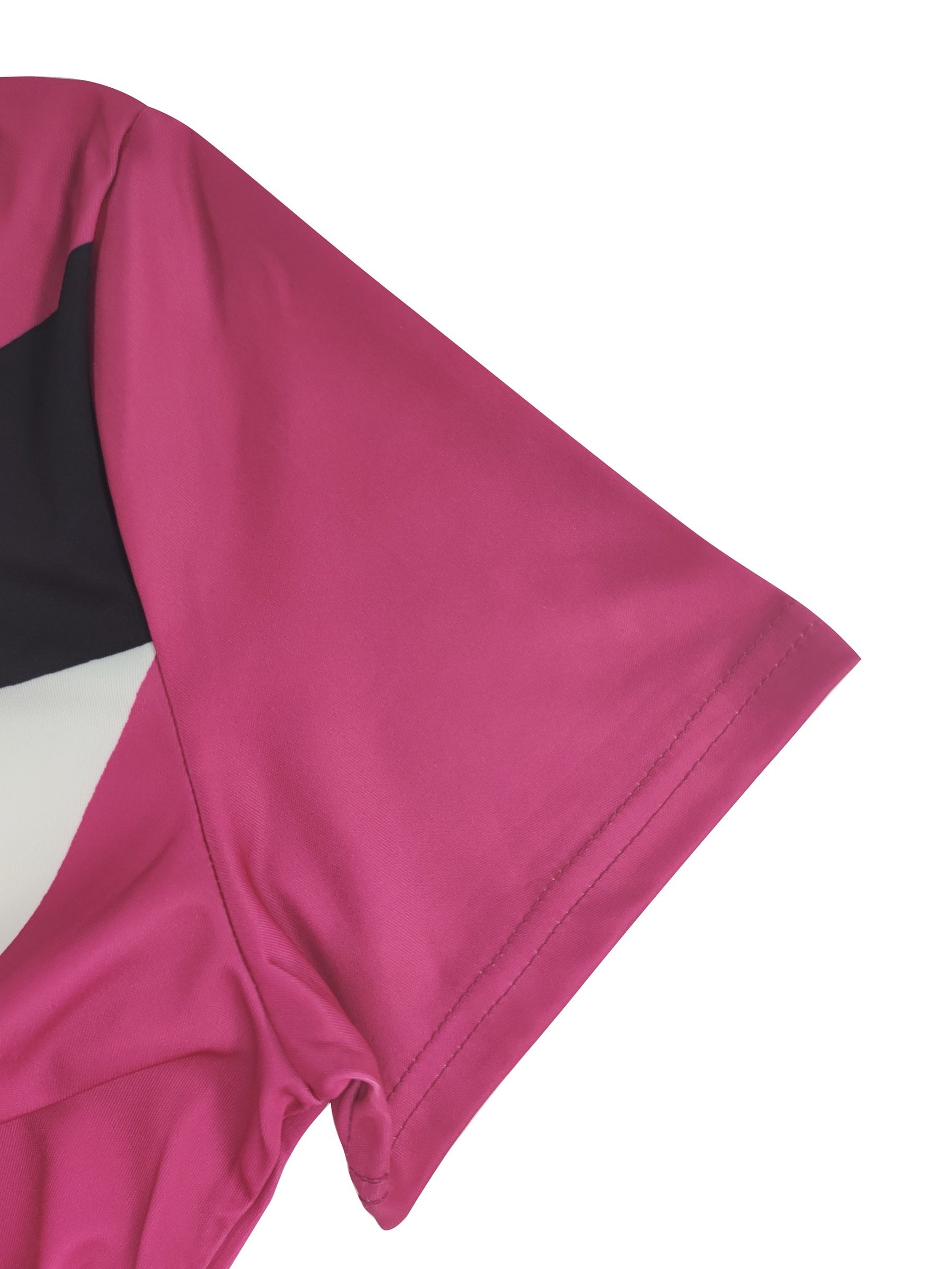 European And American Stylish Women's Polo Shirt - Geometric Print