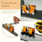 1pc Portable Hand Cranked Chain Saw Sharpener - Fast Sharpening Tool Kit