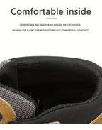 MAINALUN Men's All-Season High-Top Hiking Boots - Heavy-Duty