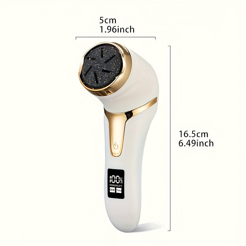 MIGUAN Rechargeable Electric Remover Machine - Portable Digital Foot & Hand File with LCD Display, Professional Pedi Care for Cracked Heels, Dead Beige, Pedicure, Ideal Gift for Diabetics & Sensitive - The Superior Findings Depot