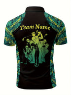 Customizable Golf Polo Shirt - Personalized Name & Team Logo