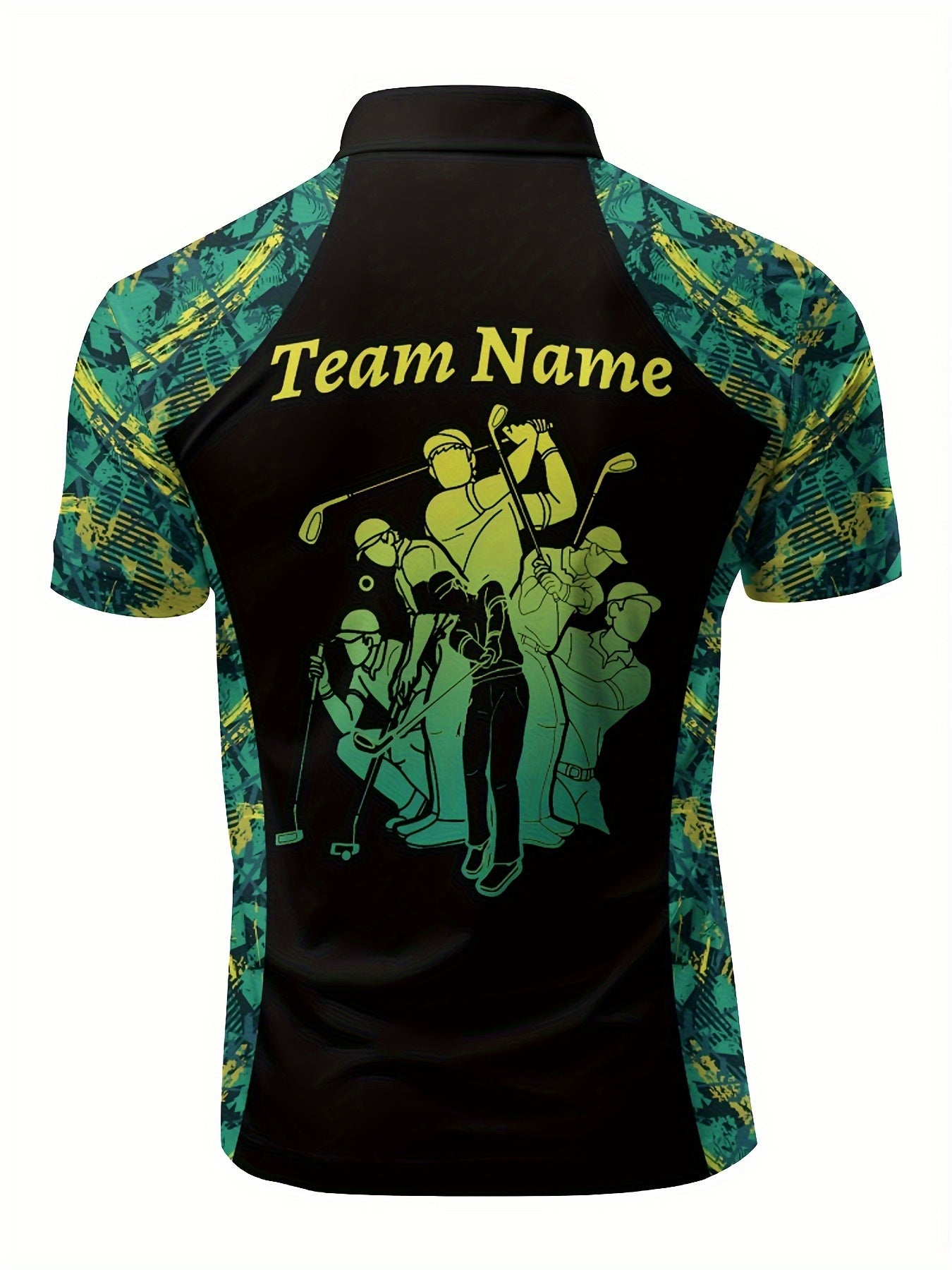 Customizable Golf Polo Shirt - Personalized Name & Team Logo