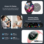 New Men's and Women's Sports Smartwatch, 1.52-inch Full Touch Screen with Call and Message Features, Activity Tracker, Pedometer, Multiple Sport Modes, Compatible with iOS/Android Devices, Minimalist Style, TPU Strap, Alloy C - The Superior Findings Depot