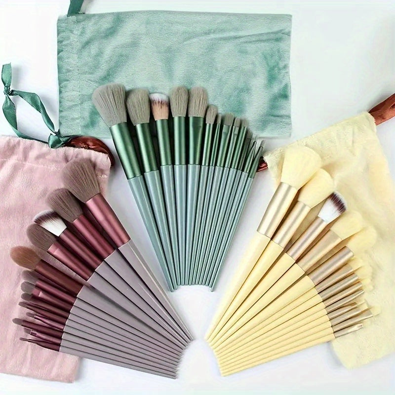 13PCS Soft Fluffy Makeup Brushes Set For Cosmetics Foundation Blush Powder Eyeshadow Kabuki Blending Makeup Brush Beauty Tool - The Superior Findings Depot