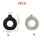 2pcs Black and White Combination Simple Plastic Ceramic Vase, Modern Home Decor for Living Room Dining Table Centerpiece, Hollow Round Flower Pot Suitable for Living Room, Kitchen, Office - Decoration - The Superior Findings Depot