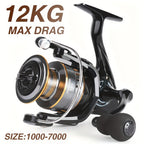 BILLINGS EK 1000~7000 Series, 5.2:1 Gear Ratio, 26LB Max Drag, Aluminum Alloy Metal Spool, Spinning Fishing Reel, For Freshwater Saltwater, Ambidextrous, Rotating, PA (Polyamide, Nylon) Major Material, Mixed Color, 1 Product - The Superior Findings Depot