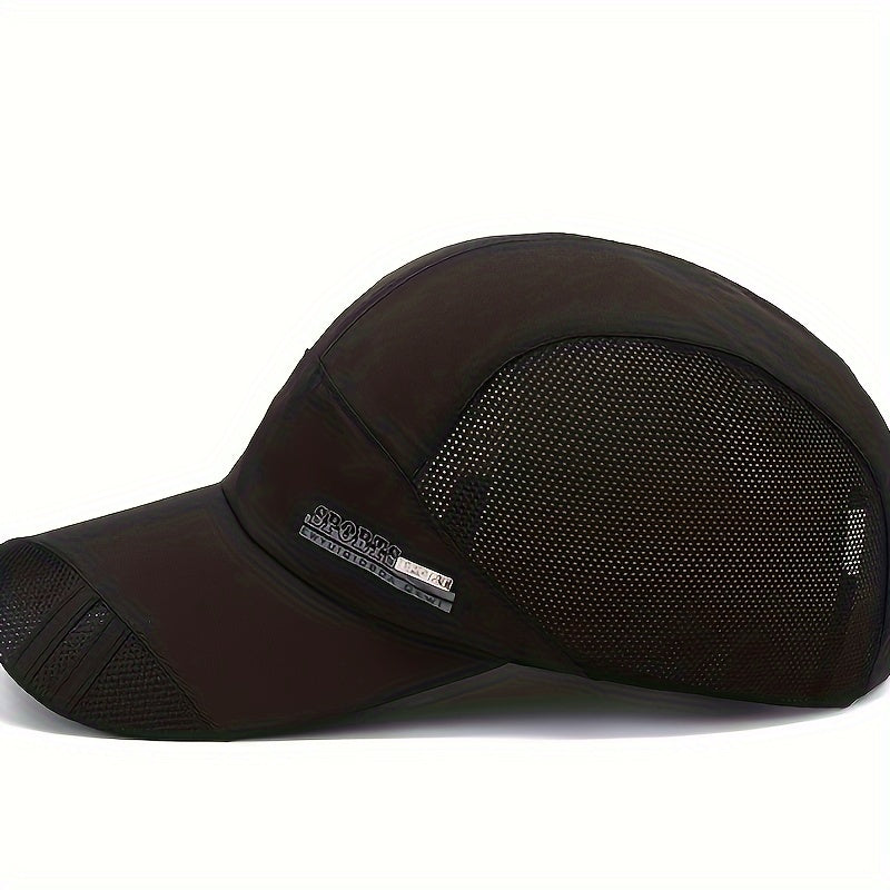 Men's Spring/Summer Lightweight Breathable Outdoor Casual Fishing Duckbill Cap Quick-Dry Thin Sports Baseball Hat - The Superior Findings Depot