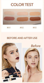 IMAN OF MAGIC Dual-Ended Concealer & Contour Stick - Waterproof, Natural Finish for All Skin Tones | Highlights & Conceals Blemishes, Dark Circles, Shadows Nose & Cheeks | Versatile Makeup Stick with Pink & Brown Shades - The Superior Findings Depot