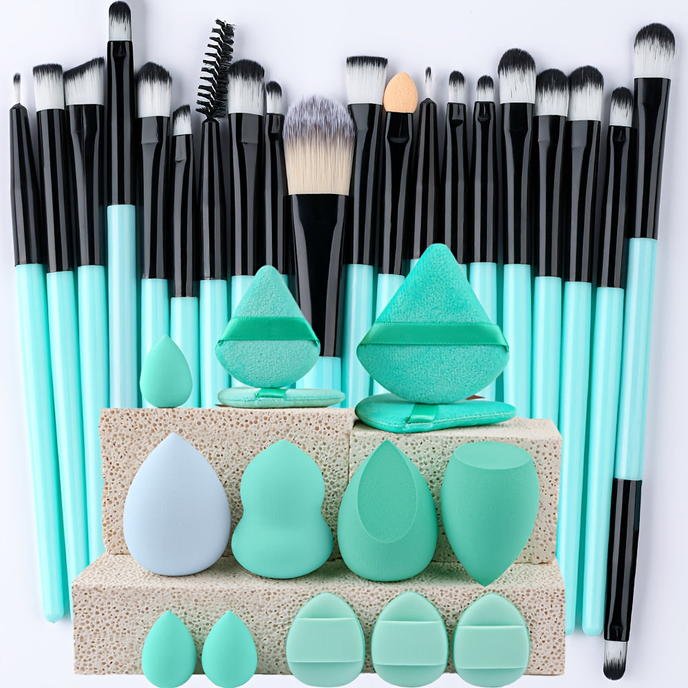 20/34pcs Makeup Brush Set and 8pcs Mini Makeup Brush Professional Soft Synthetic Powder Foundation Eyeshadow Makeup Brush Cosmetics Suitable for Beginners - The Superior Findings Depot