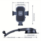 D38-C Car Phone Holder Mount by TOPK, Enhanced Adjustable Cell Phone Holder for Car Dashboard, Works with All Phones in Both Horizontal And Vertical Positions - The Superior Findings Depot