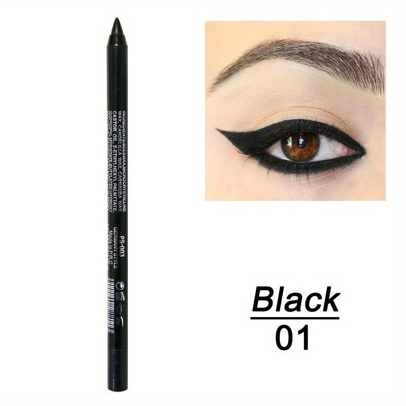 14-Color Vibrant Eyeliner Pen Collection - High-Pigmented, Pearly Glitter, Shimmer Metallic Finish, Smokey, Punk, Gothic Style - Long-Lasting, Waterproof, Matte Finish Eyeliner Stick for Music Festival and Everyday Use - The Superior Findings Depot