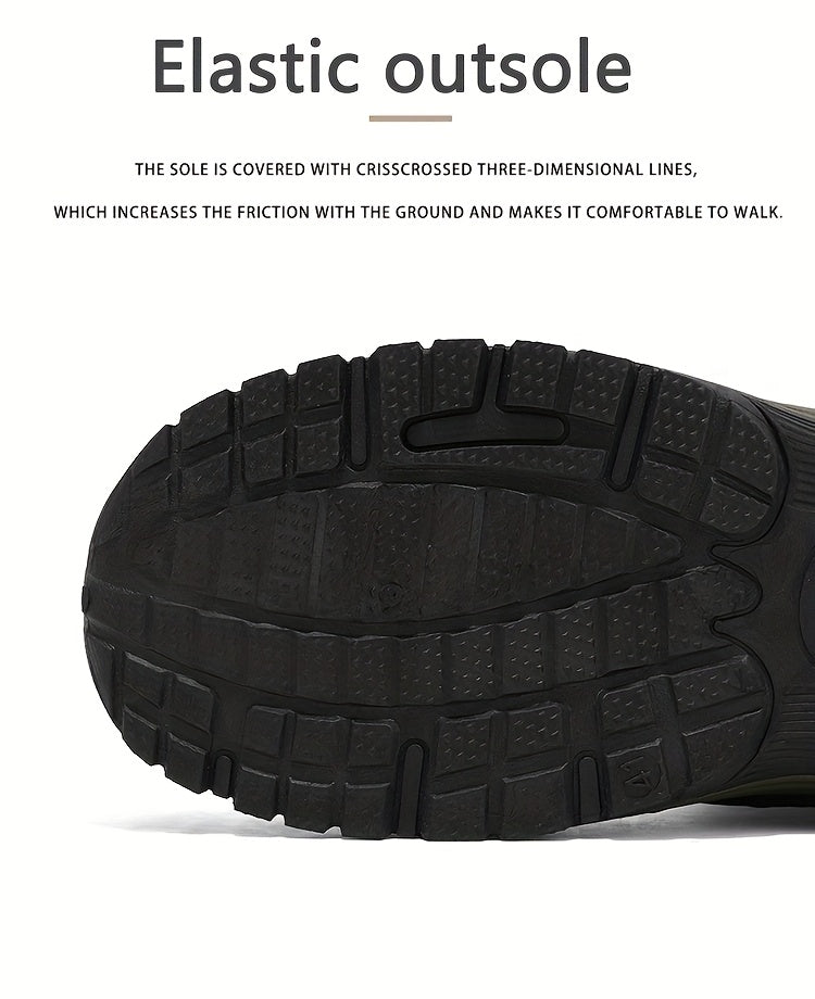 MAINALUN Men's All-Season High-Top Hiking Boots - Heavy-Duty