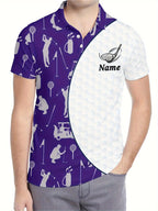Customizable Men's Golf Shirt - Breathable Quick-Dry Team Logo