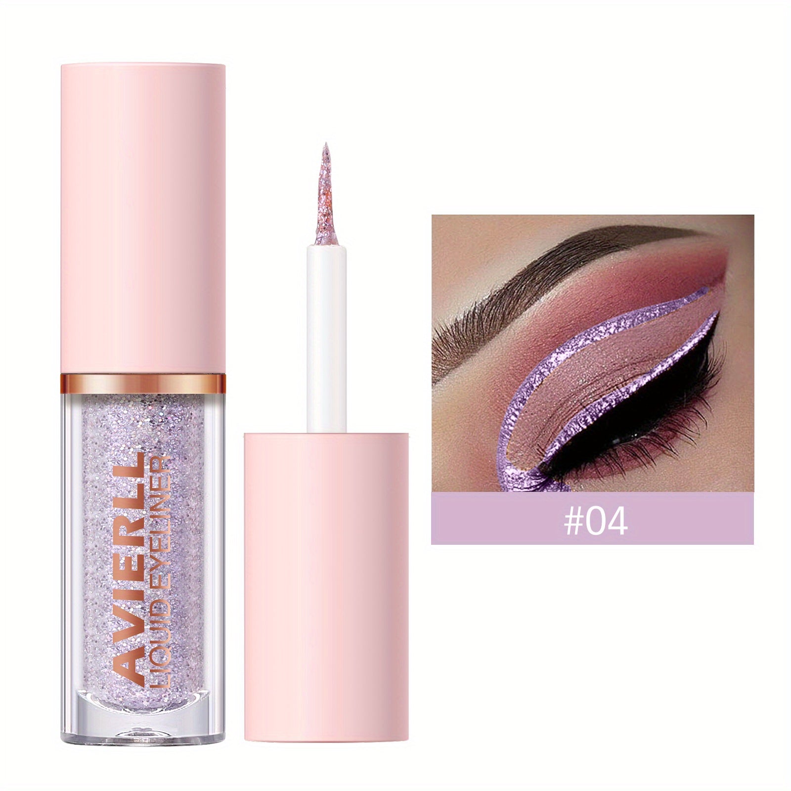 Vibrant Glitter Liquid Eyeliner Pen - Long-Lasting Waterproof Shimmer Eyeliner for Music Festival - Easy to Apply, Smudge-Proof, Fast Drying, and Highly Pigmented Eye Makeup - The Superior Findings Depot