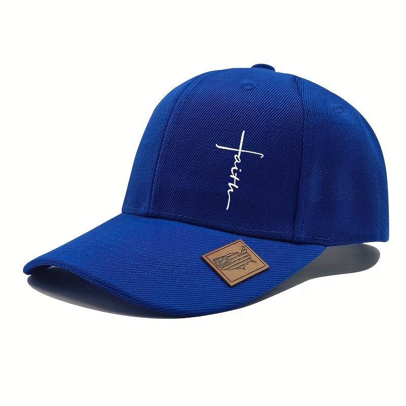 [Stylish Baseball Cap] Lightweight, Stylish Adjustable Faith Cross Baseball Cap - Sun-Protective for Women
