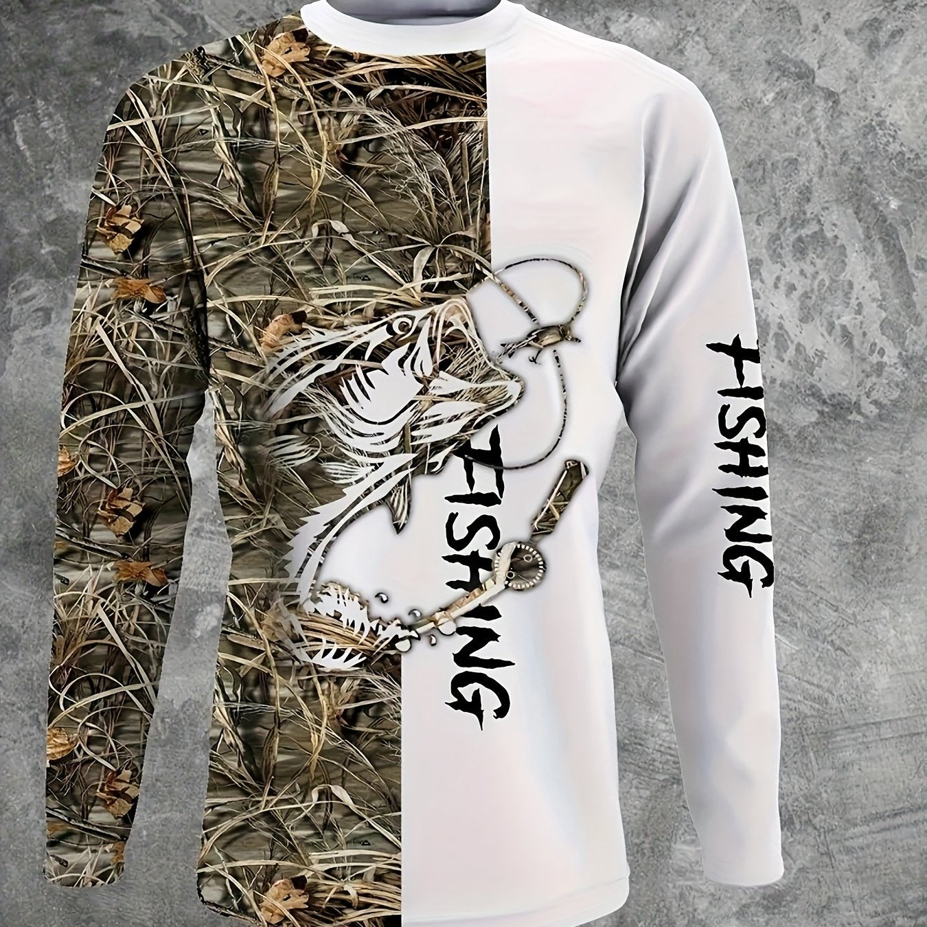 Novel Men'S Stylish Casual Long-Sleeve T-Shirt