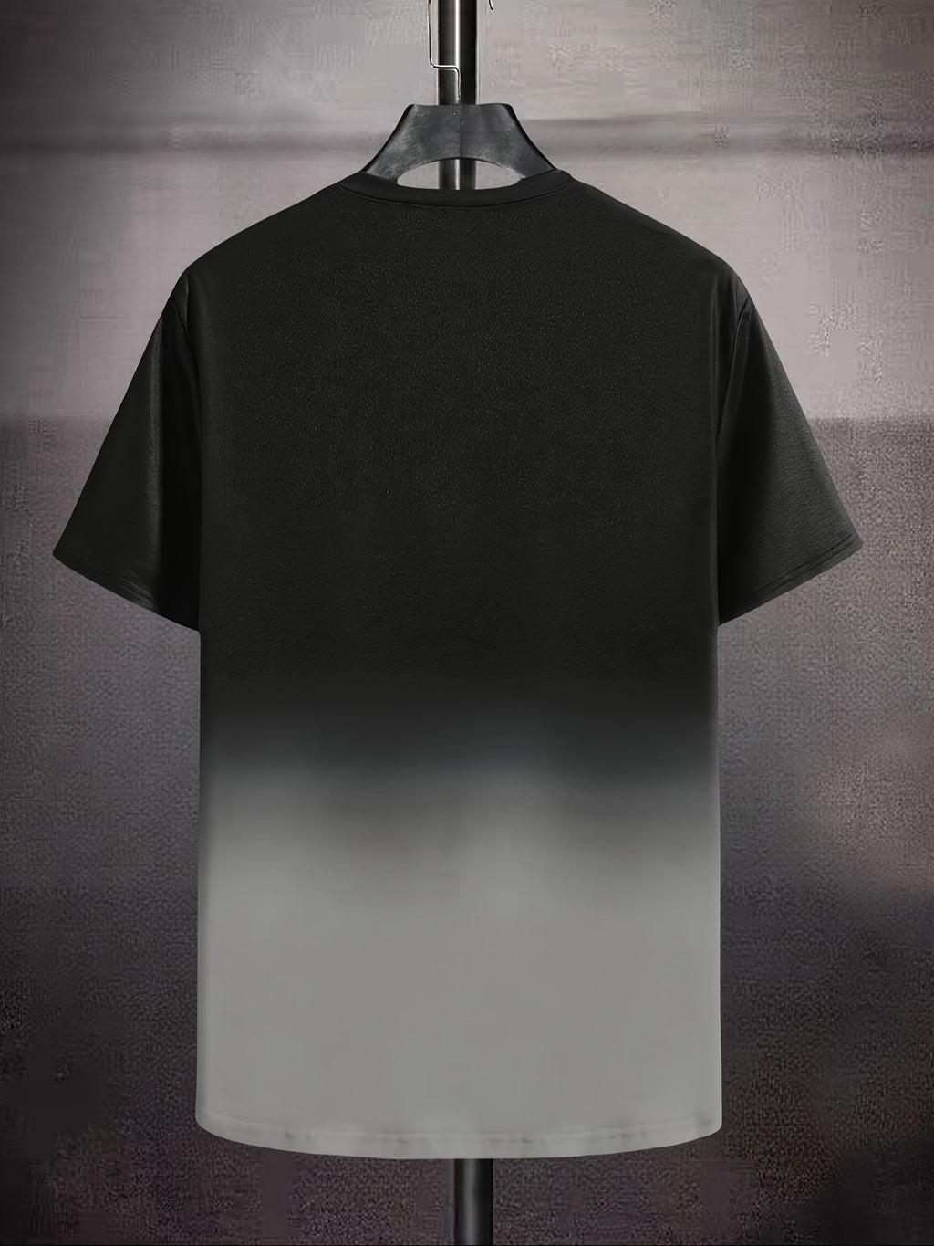 Men's Casual Ombre T-Shirt with White Cursive 'Whatever' Back Print - Dark Navy to Pink Gradient Short Sleeve Round Neck Tee, All-Season Fit, Machine Washable Streetwear & Casual Attire Top - The Superior Findings Depot