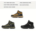 MAINALUN Men's All-Season High-Top Hiking Boots - Heavy-Duty