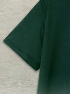 Men's Short Sleeve T-Shirt with Bold "JESUS THE WAY TRUTH LIFE" Print - Green & White Gradient Casual Round Neck Tee, Machine Washable Regular Fit Religious Graphic Top - The Superior Findings Depot