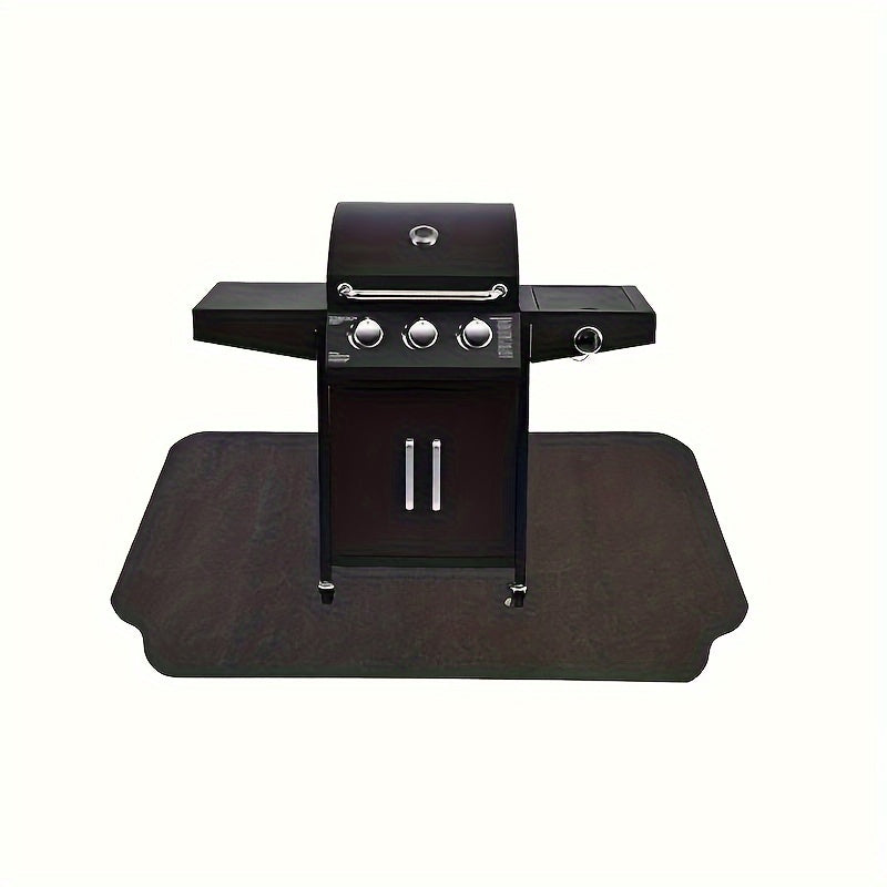 1pc of 91.44x127.0 cm barbecue mat, floor mat for barbecue, barbecue mat for outdoor barbecue deck protection, barbecue mat, reusable - The Superior Findings Depot