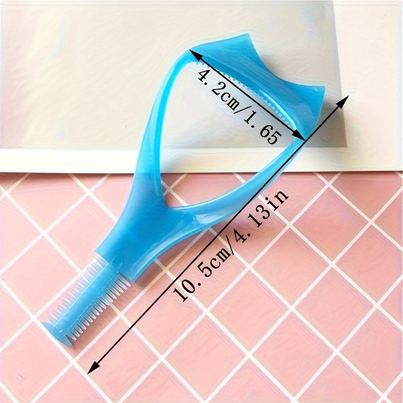 1/3/5pcs Eyelash Makeup Auxiliary Tool Upper Lower Eye Lash Mascara Guard Applicator Guide Helper with Eyelash Comb for Makeup, Mascara Guide, Lash Separator, Compact Design, Dualsided Comb, Smooth Edges, Lightweight Applicat - The Superior Findings Depot