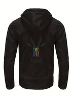 BOKKE Men's Lightweight Pilot Jacket - African Wildlife Print