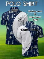 Customizable Men's Golf Shirt - Breathable Quick-Dry Team Logo