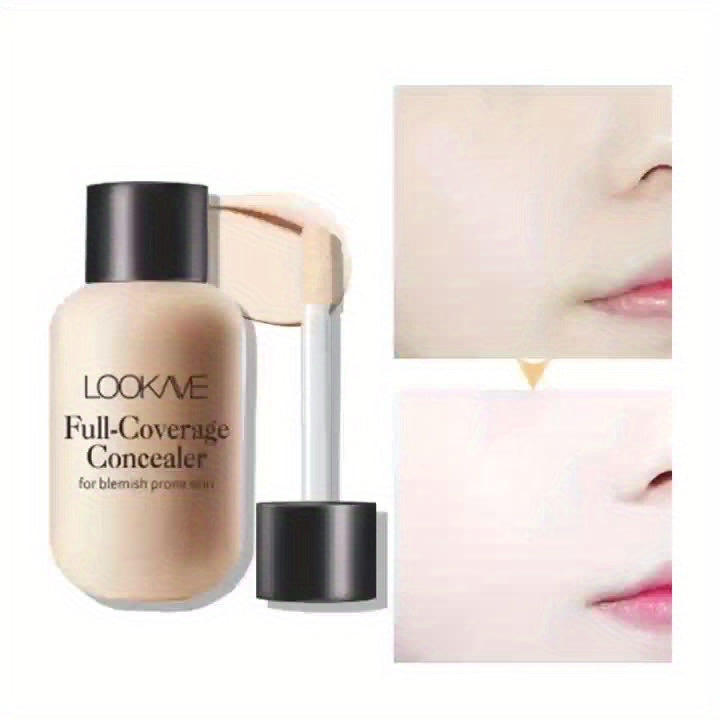 Lightweight Small Mini Bottle Liquid Concealer - Full Coverage For Acne, Dark Circles, And Blemishes, Travel Size - The Superior Findings Depot