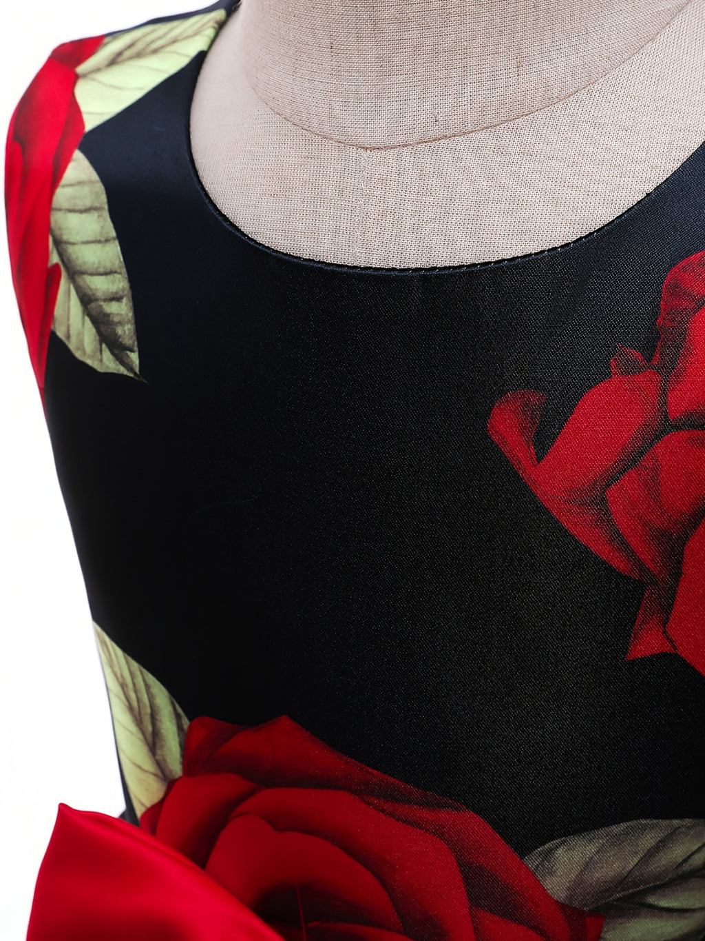 Girls Princess Dress - Floral Print Bowknot Formal Pageant Gown