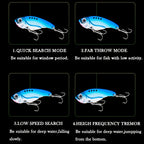 X-FIN Metal VIB Fishing Lure - 7g/0.25oz, 10g/0.35oz, 15g/0.53oz Jig Vibrate Hard Bait with Spinner, Saltwater & Freshwater Compatible, Zinc Alloy, Ideal for Bass, Pike, and Perch, Fishing Tackle|Vibrating Lure|Durable Fishin - The Superior Findings Depot