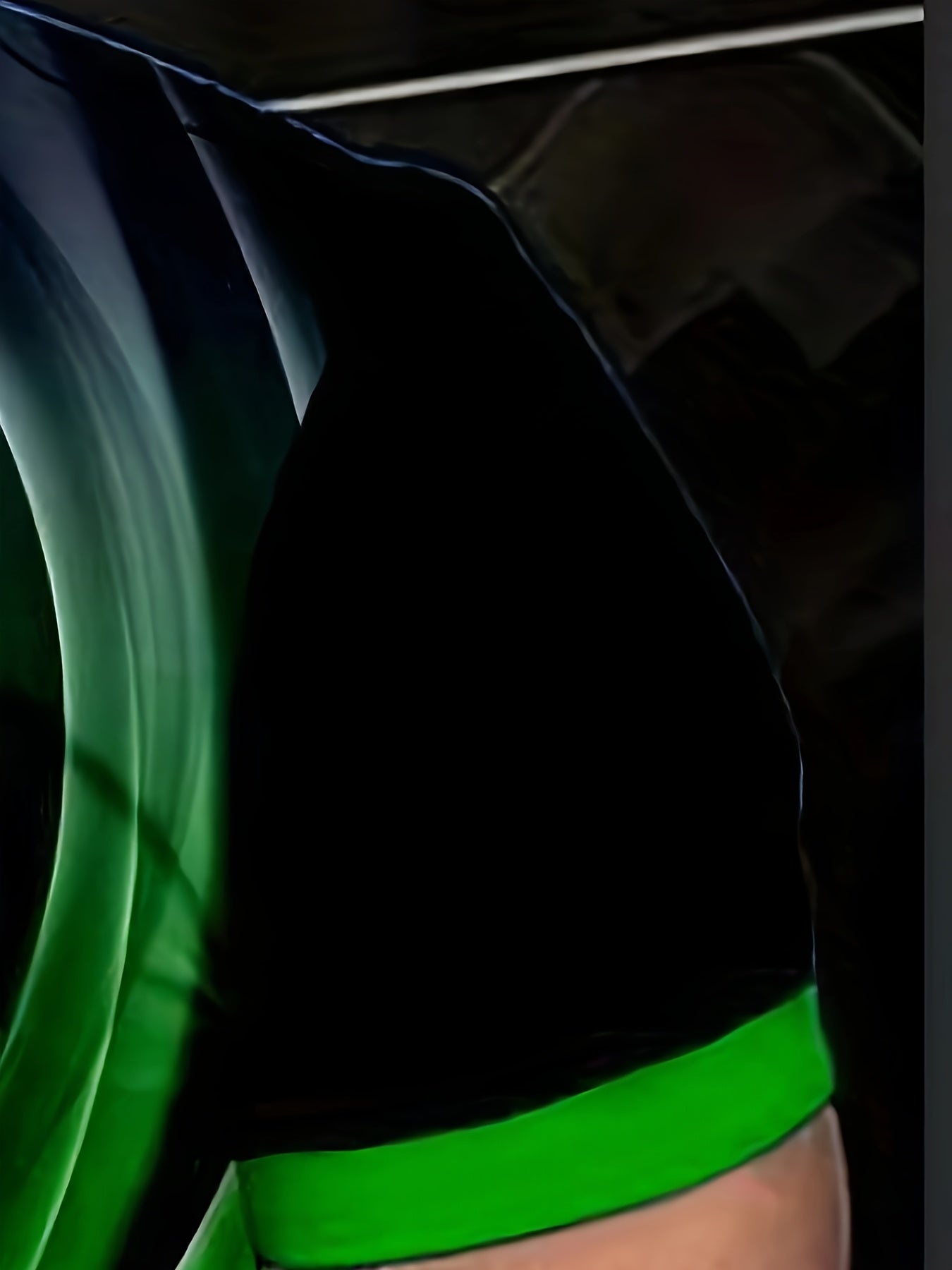 Men's Summer Short Sleeve Shirt - Bright Green Geometric Pattern